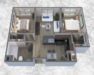 2-bedroom-plan--3D